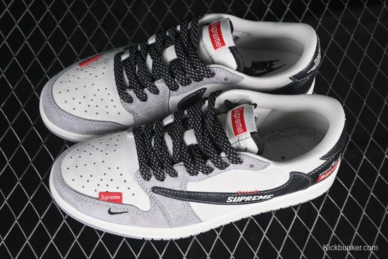 Nike Travis Scott x Fragment Design x Air Jordan 1 Low OG SP AJ1 Retro Sneakers - DM7866-050