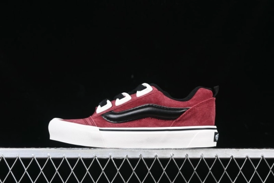 Vans Knu Skool DR Wine Red New Series Chunky Sneakers - VN000CZUVE8