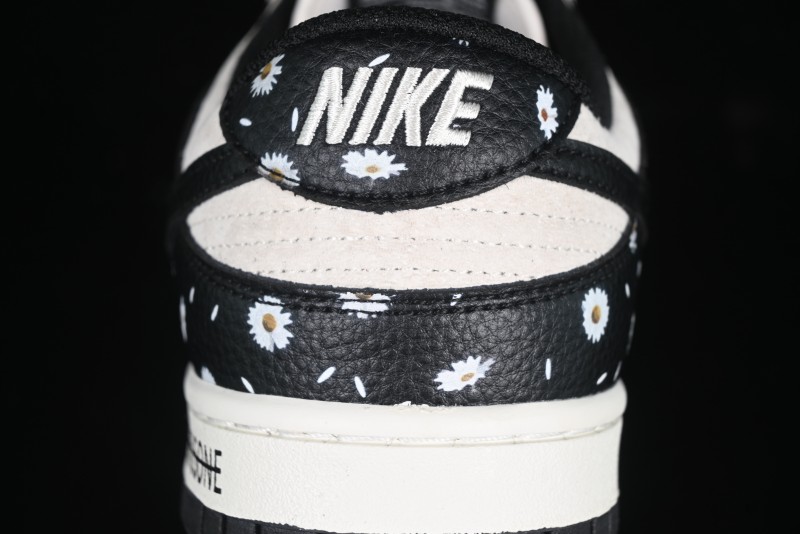 Nike SB Dunk Low Lightning Collaboration Daisy Black Check Anniversary Customized Low-Top Casual Sneakers - DJ2024-069