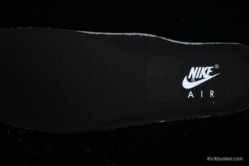 Nike Air Force 1 '07 Low White Black Swoosh Casual Sneakers - 315122-103