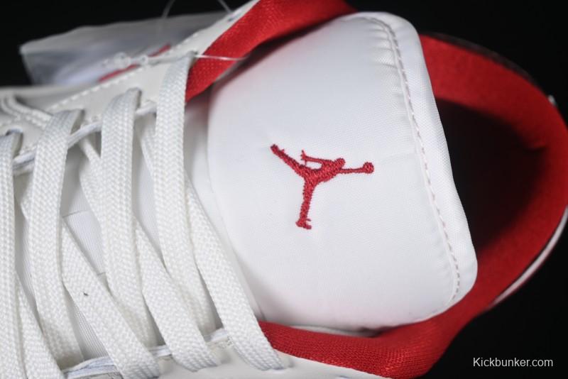 Nike Air Jordan 1 Low AJ1 White Red Casual Sneakers - HJ9338-106