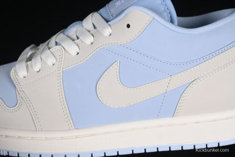Nike Air Jordan 1 Low "Hydrogen Blue" Casual Sneakers with Retro Design - IB4003-407