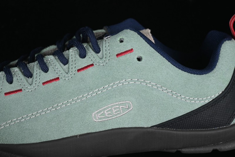 KEEN Jasper Lightweight Outdoor Adventure Shoes – Mint Green & Navy