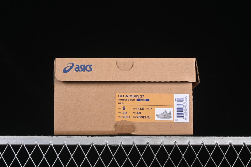 Asics Gel-Nimbus 27 Retro Breathable Casual Shoes Cushioned Men's Durable Running Shoes - 1011B958-020