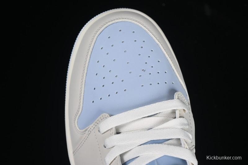 Nike Air Jordan 1 Low "Hydrogen Blue" Casual Sneakers with Retro Design - IB4003-407