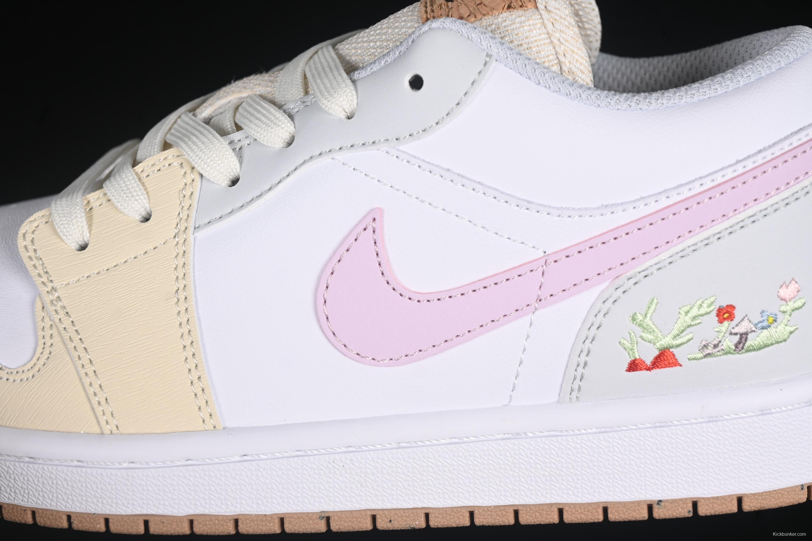 Nike Air Jordan 1 Low AJ1 Plant Embroidery Casual Sneakers - IB8861-151