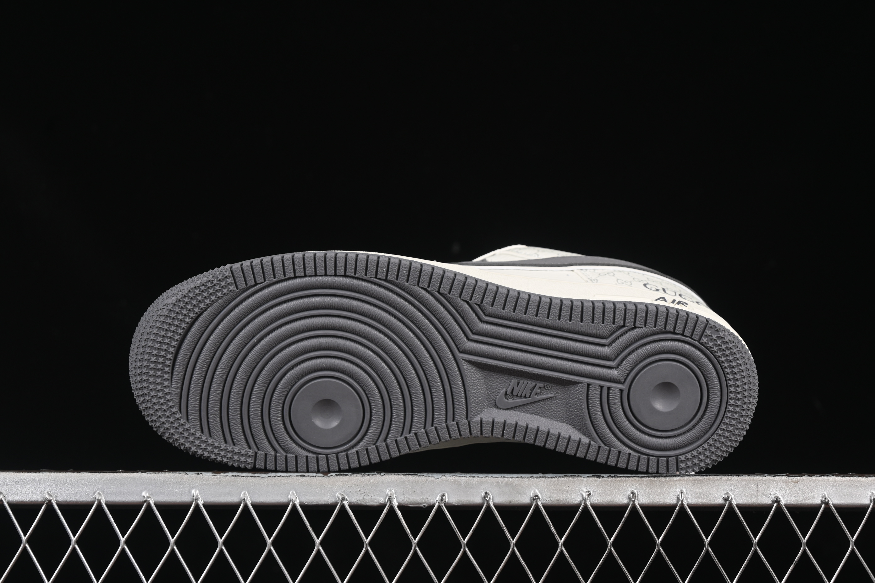 Nike Air Force 1 '07 Low Gucci Collaboration Classic Grey Pattern Casual Sneakers - CS5288-003