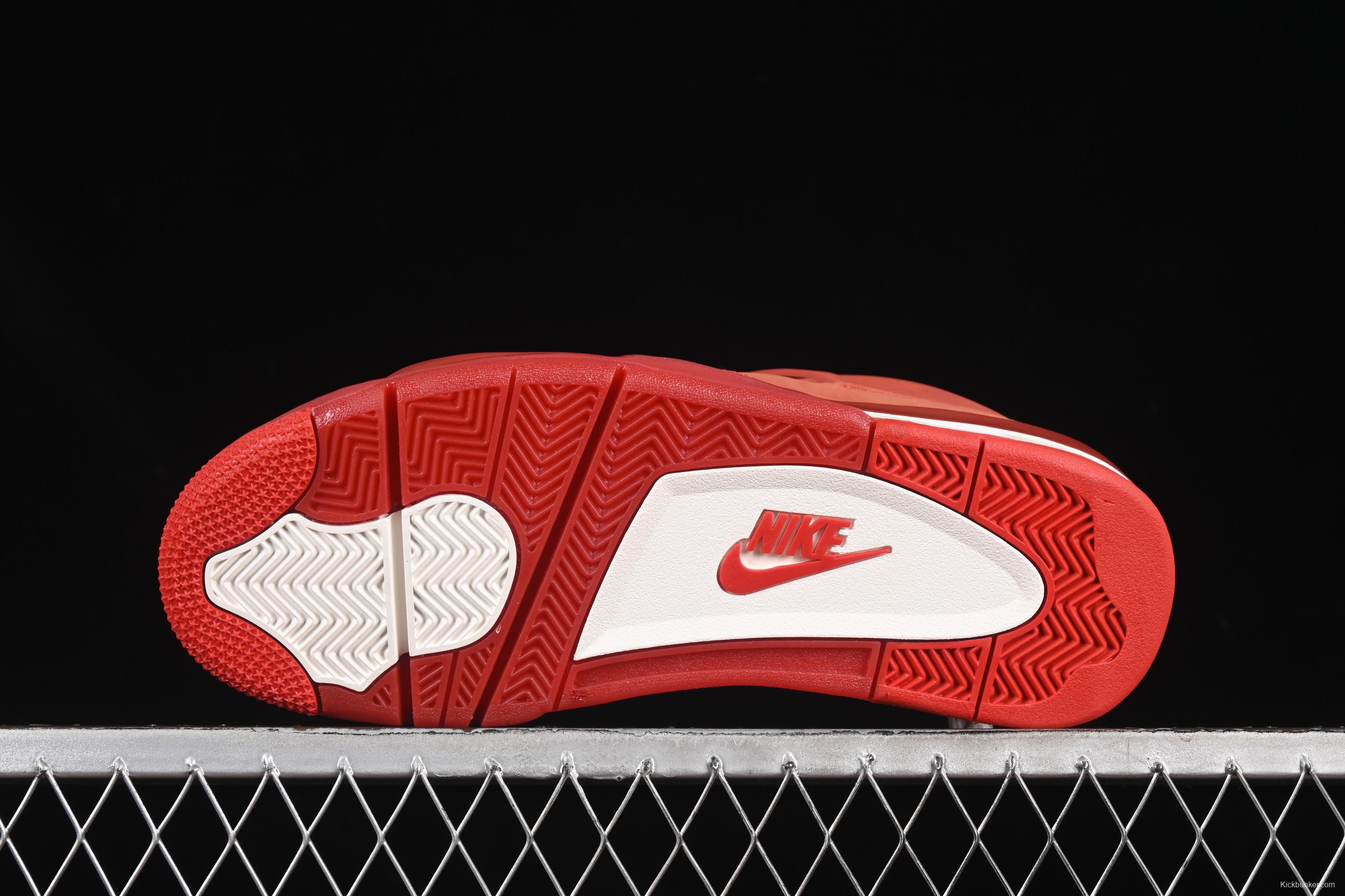 Nike Nigel Sylvester x Air Jordan 4 Retro OG "Brick By Brick" High-Top Sneakers with Suede and Leather Details - HF4340-800