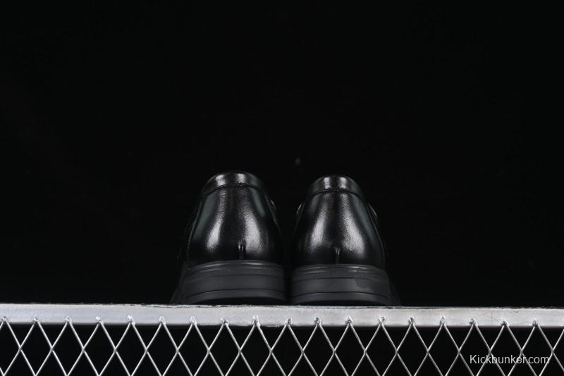 ECCO London Collection Slip-On Business Men's Leather Shoes with Wide Toe Box and Cushioned Sole - 61160801001