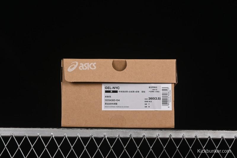 Asics Gel-NYC Retro Breathable Casual Shoes with Cushioning for Men - 1203A383-104