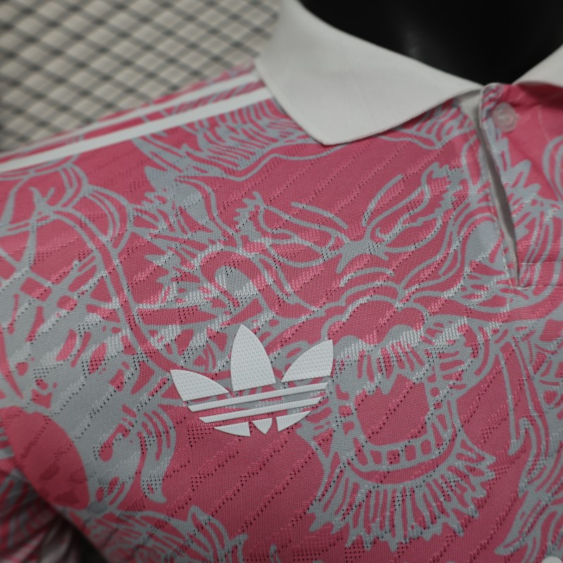 Player Version 25/26 Real Madrid Pink with Dragon Pattern Jersey