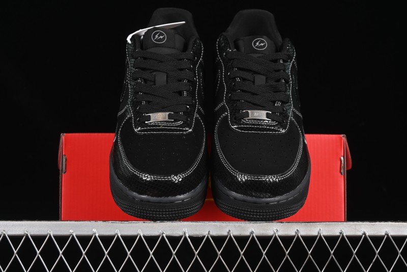 Nike Air Force 1'07 Low Lightning Collaboration Black Snake Scale Casual Sneakers - SC9207-529