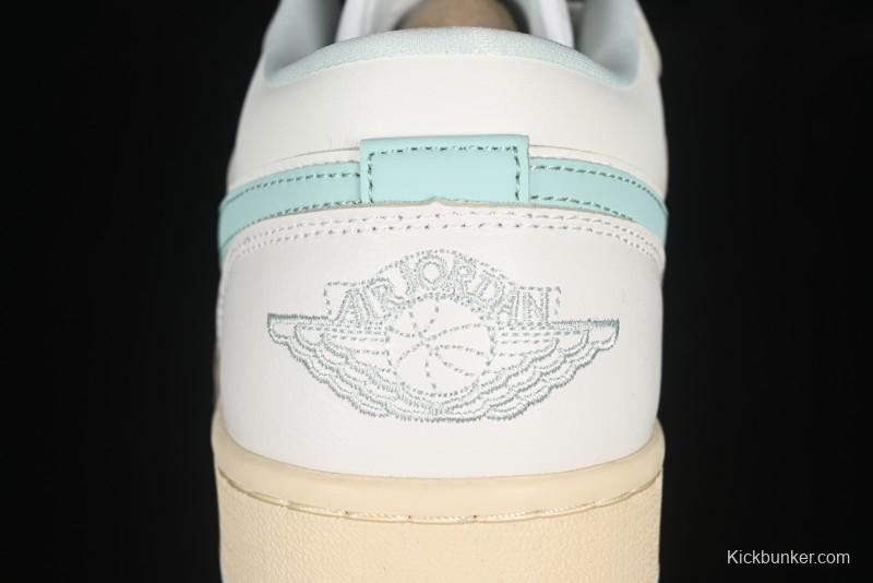 Nike Air Jordan 1 Low AJ1 White Mint Green Low-Top Casual Lifestyle Sneakers - DC0774-134