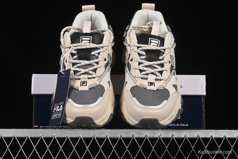 Fila Heritage Fluid Cat Paw 5.0 Retro Dad Shoes with Lace-Up Design - F12M442115FAG