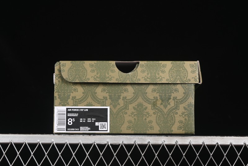 Nike Air Force 1 '07 Low Gucci Collaboration Grey Blue Swoosh Casual Sneakers - XS1958-543