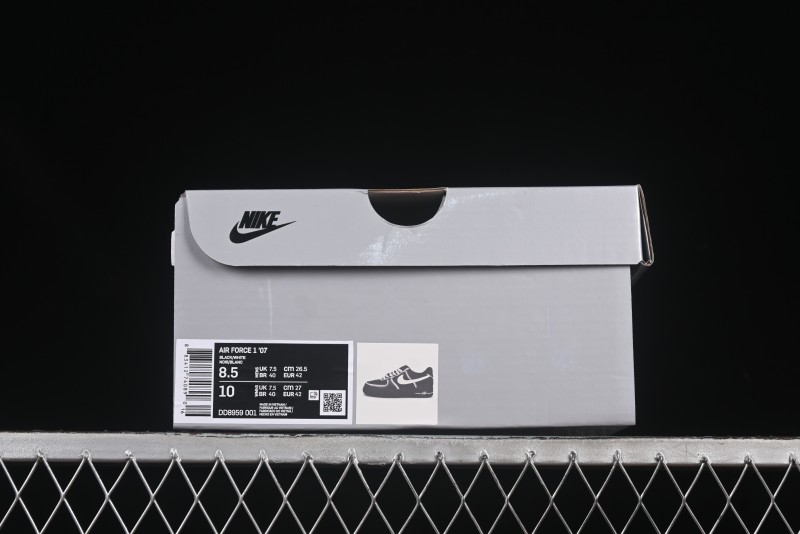 Nike Air Force 1'07 Low Casual Sneakers with Full-Length Air Cushion - DD8959-001