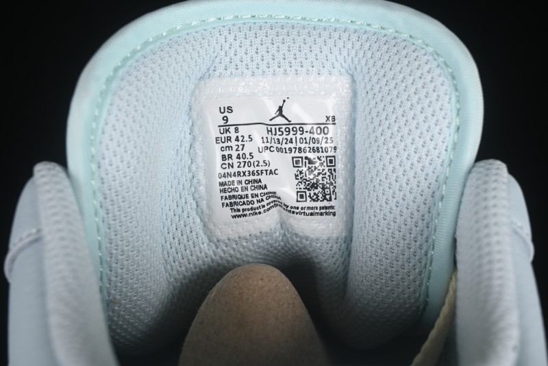 Nike Air Jordan 1 Low AJ1 Mint Blue Low-Top Casual Lifestyle Sneakers - HJ5999-400