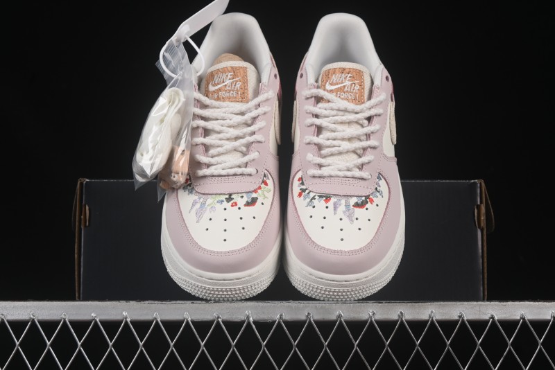Nike Air Force 1'07 Low Casual Sneakers with Full-Length Air Cushion - IB8874-111