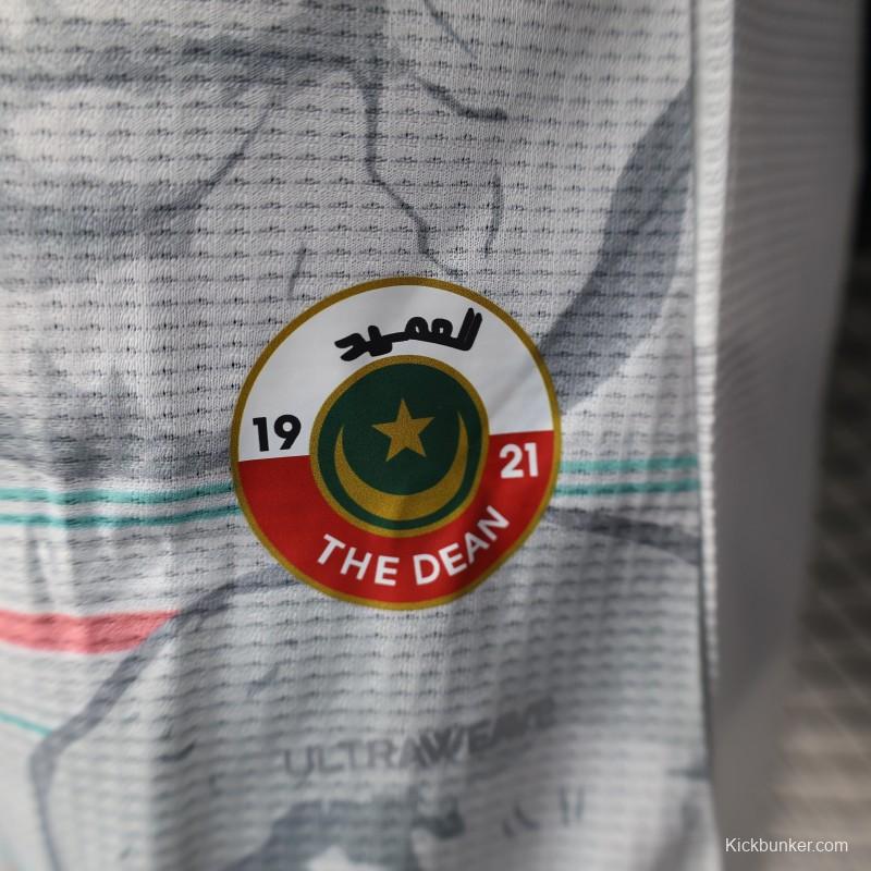 Player Version 2025 MC Alger (MCA) Home White Jersey with Club Emblem Design