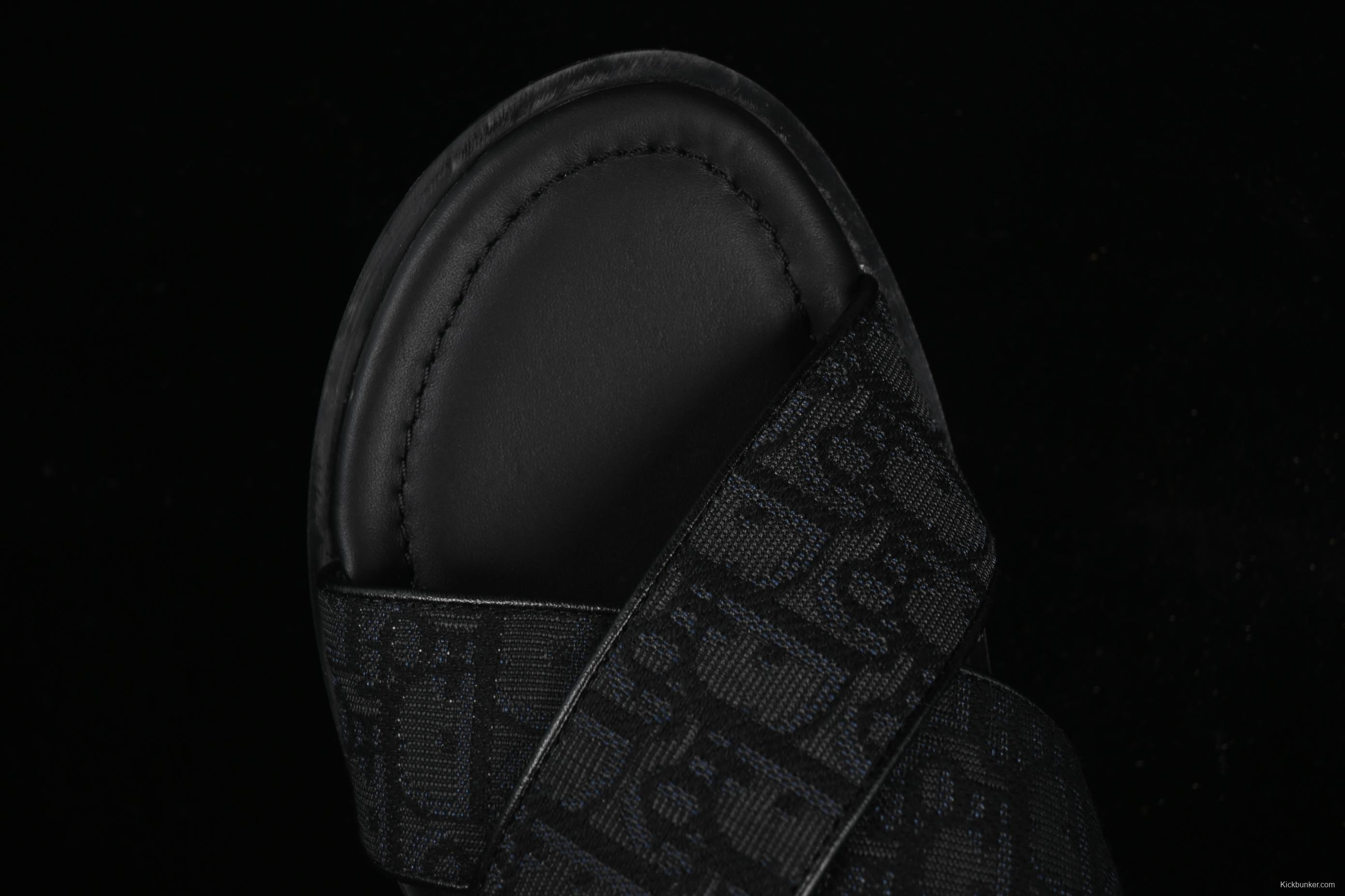 Dior Alias Oblique Summer Men's Lace-Up Casual Sandals with Cross-Strap Design - 3SA126ZSA