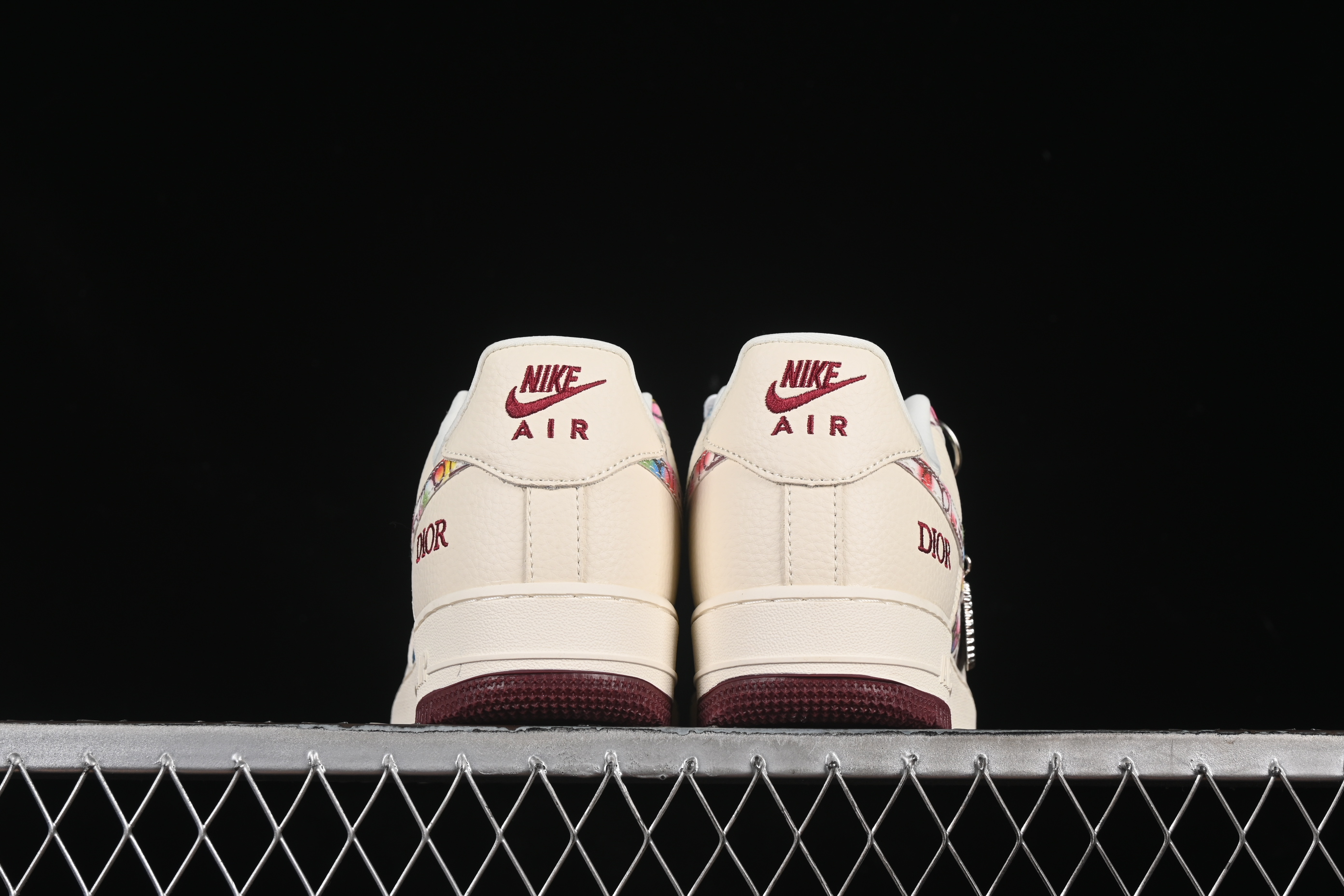 Nike Air Force 1'07 Low Dior Collaboration Floral Embroidery Casual Sneakers - DF0188-063