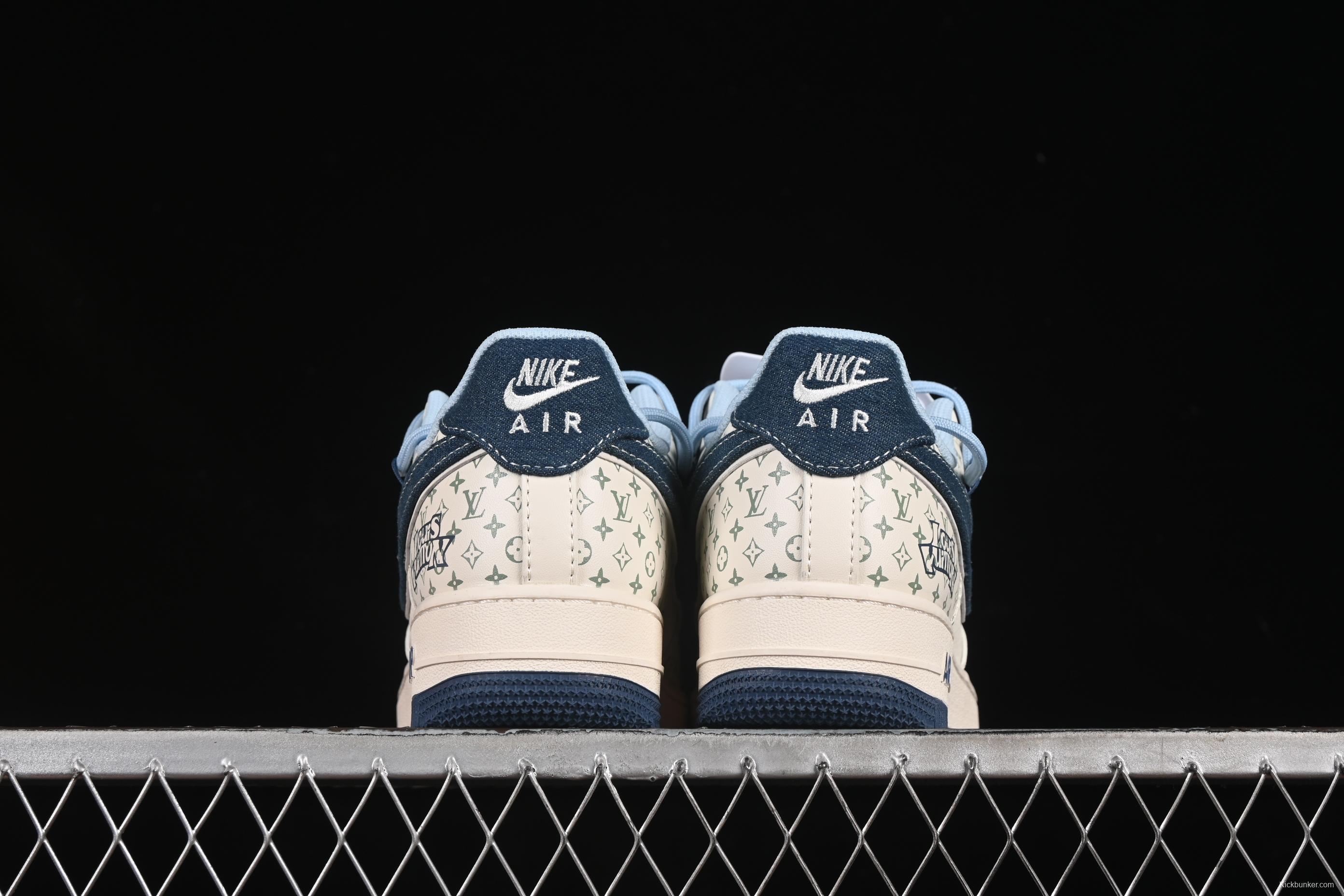 Nike Air Force 1'07 Low LV Collaboration Print Drawstring Casual Sneakers - DM6868-096