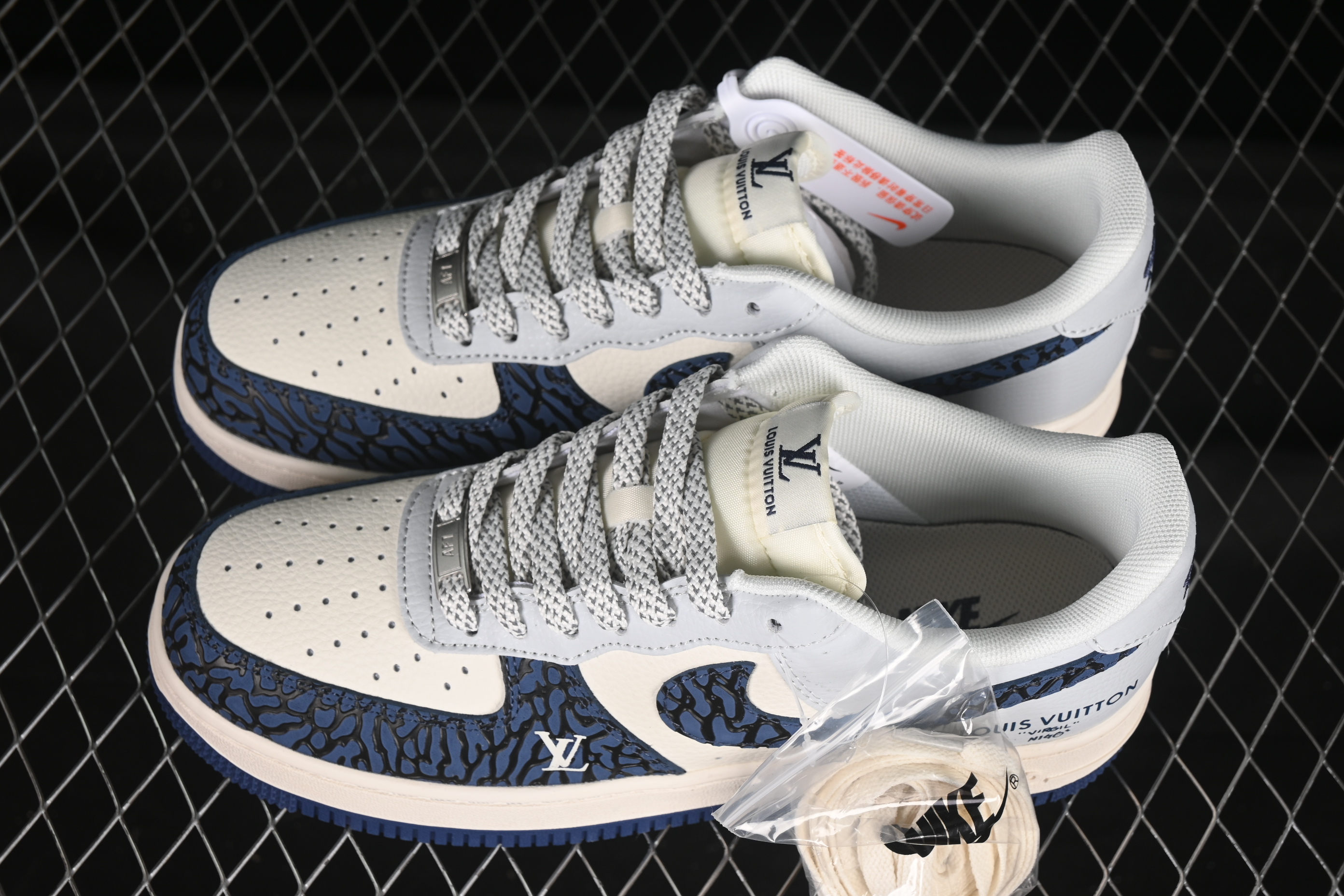 Nike Air Force 1 '07 Low LV Collaboration Blue Stone Grain Casual Sneakers - JJ2508-701