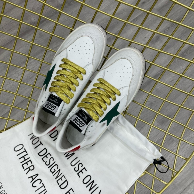 2024 Unisex GGDB White Green Red Leather Suede Low Top Sneakers MJ00260