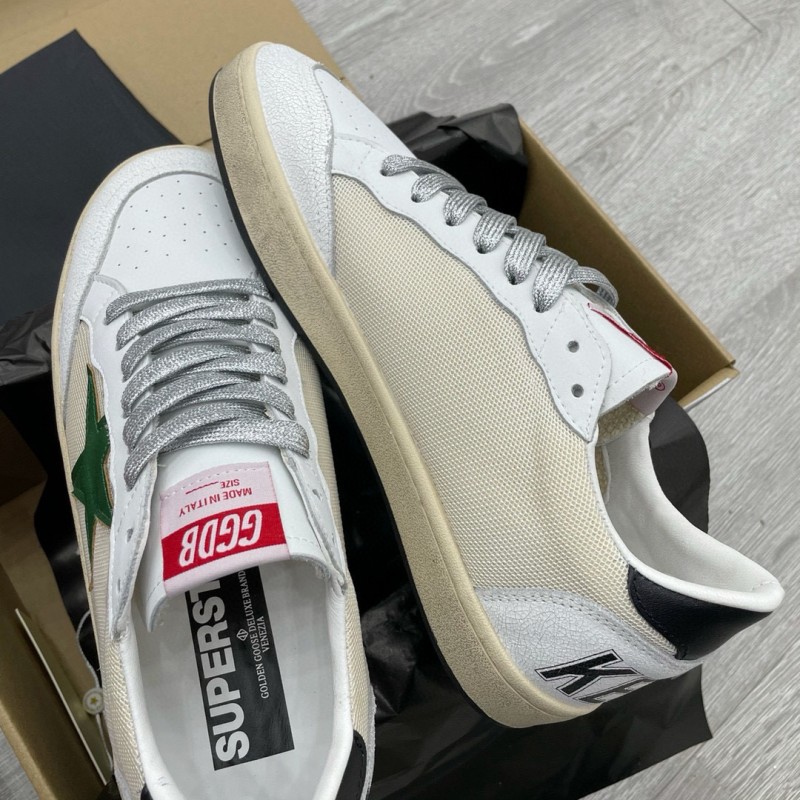 2024 Unisex GGDB White Green Suede Leather Sneaker MJ00260