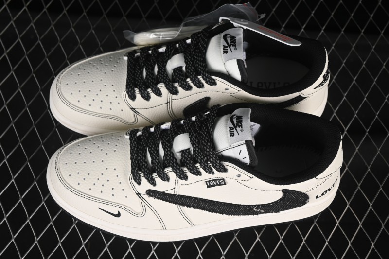 Levis x Jordan 1 Low AJ1 Cultural Casual Skate Shoes - LE2436-135