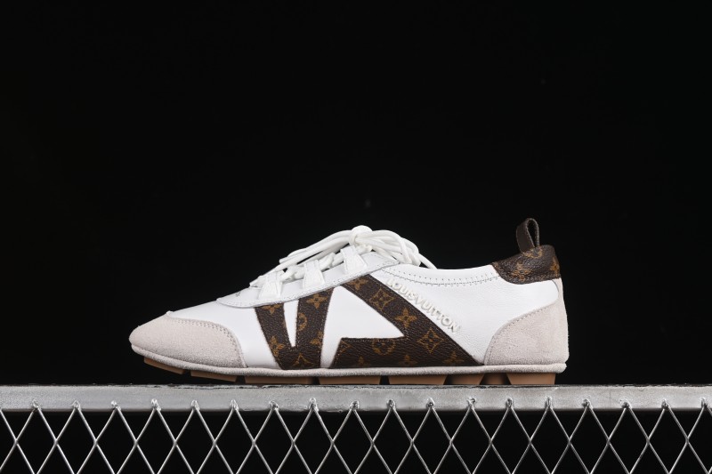 Louis Vuitton Sneakerina Round-Toe Lace-Up Ballet Style Flat Training Shoes - N.F6