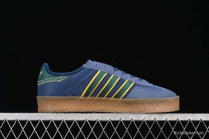 Adidas Originals Gazelle S By JR5408 Clot Collaboration Platform Casual Slip-Resistant Wear-Resistant Low-Top Sneakers