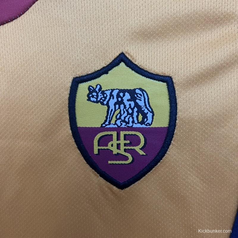 Retro 01/02 Kids Roma Home Size 16-28 Jersey