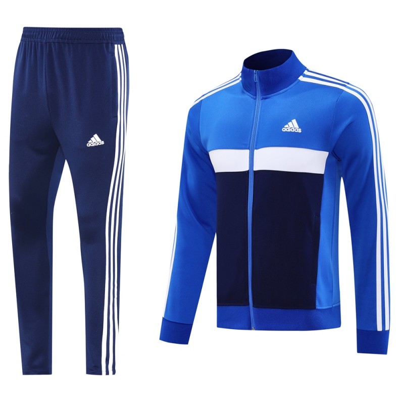 2025 Adidas Blue/Navy Full Zipper Jacket +Long Pants