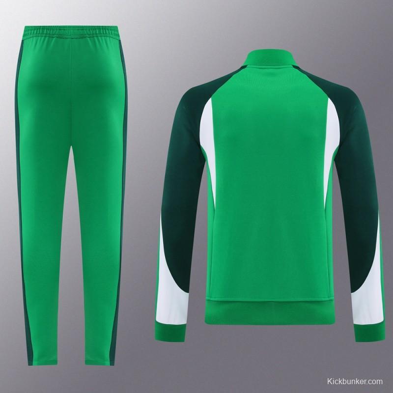 2025 NIKE Green Full Zipper Jacket +Long Pants
