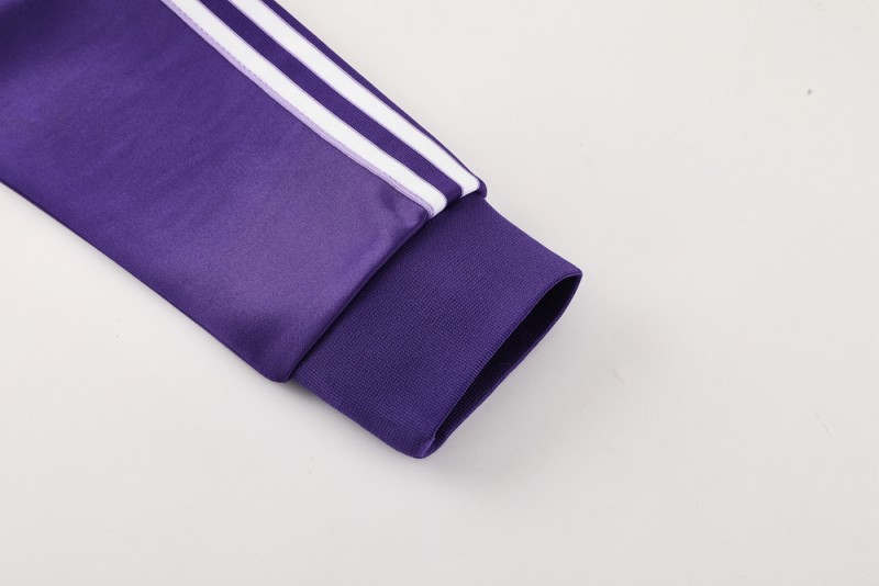 25/26 Real Madrid Purple Full Zipper Jacket +Long Pants