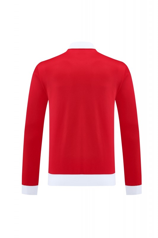 2025 Adidas Original Red Full Hoodie Zipper Jacket +Long Pants