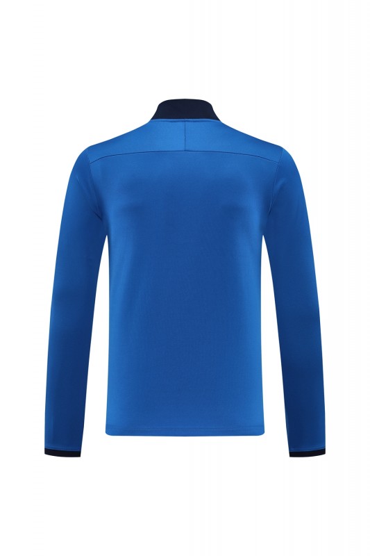 2025 Nike Blue Full Hoodie Zipper Jacket +Long Pants