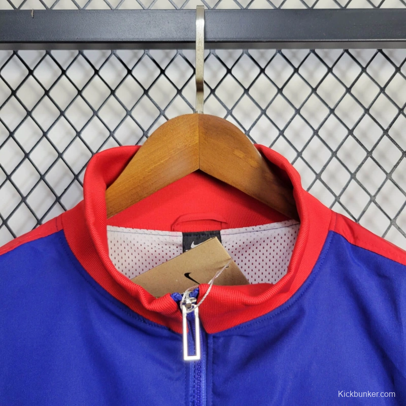 25/26 Barcelona Jacket Blue Windbreaker