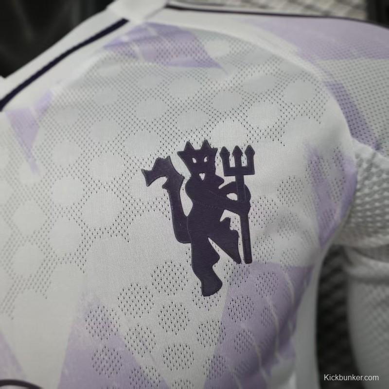 Player Version 25/26 Manchester United Away Long Sleeve Jersey