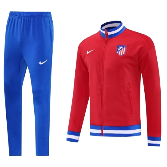 25/26 Atletico Madrid Red Full Zipper Jacket + Long Pants