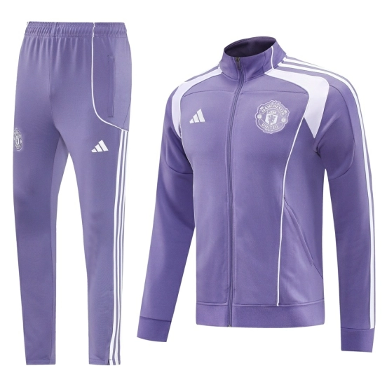 2025 Adidas Purple Full Zipper Jacket + Long Pants