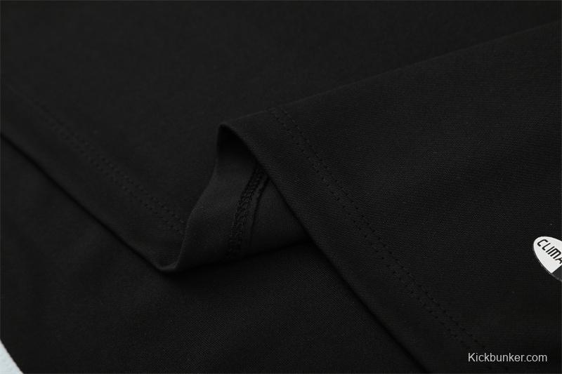 Retro 04/05 Real Madrid Black Half Zipper Jacket