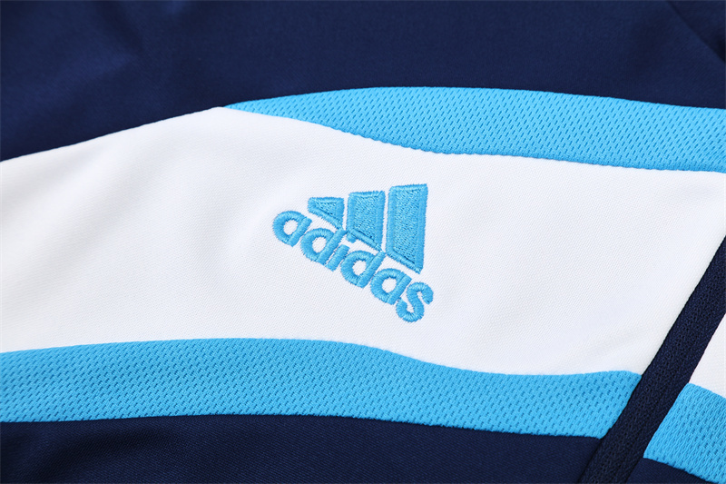 Retro 09/10 Real Madrid Royal Blue Half Zipper Jacket