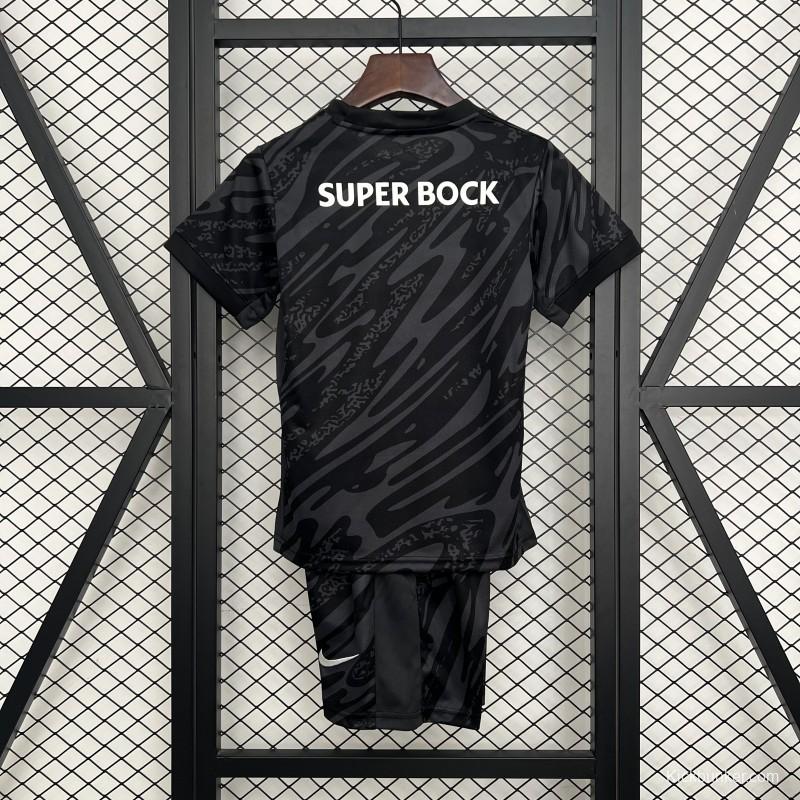 25/26 Kids Sporting Lisbon Goalkeeper Black Jersey