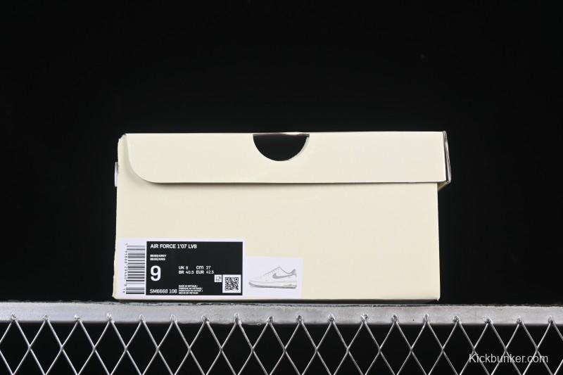 Nike Air Force 1'07 Low Classic Gray Casual Sneakers - SM6668-106