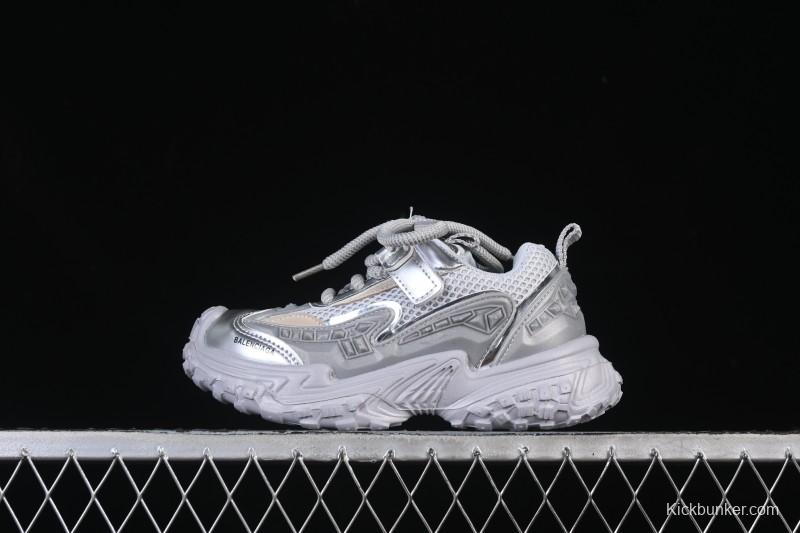 Balenciaga Silver Anti-Slip Casual Kids Shoes - J.C3