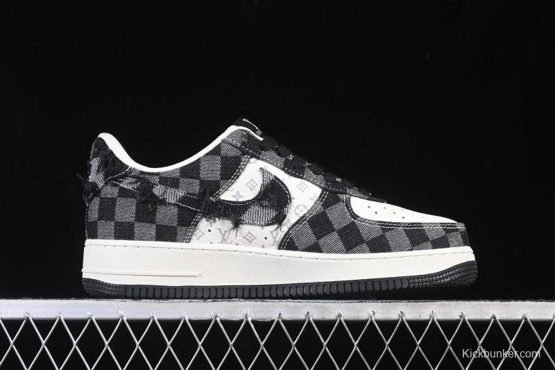 Nike Air Force 1 '07 Low LV Collaboration White Black Casual Sneakers - YF9511-817