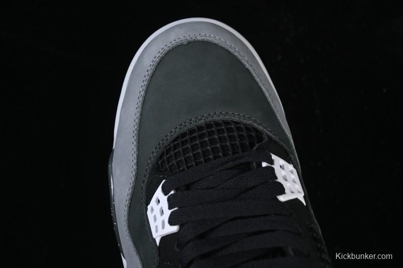 Nike Air Jordan 4 Retro Basketball Shoes with Fear Pack Design - FQ8138-002