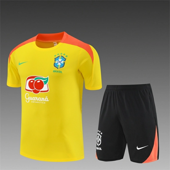 25/26 Brazil Yellow with XS Short Sleeve+Soccer Shorts